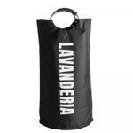 Cesto-para-Lavanderia-de-Poliester-com-Alca-em-Aluminio-Preto-37cm-x-37cm-x-76cmm-Lyor