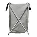 Cesto-para-Lavanderia-de-Poliester-Dobravel-Cinza-37cm-x-38cm-x-57cm-Lyor