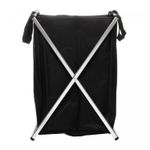 Cesto-para-Lavanderia-de-Poliester-Dobravel-Preto-37cm-x-38cm-x-57cm-Lyor