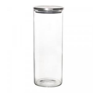 Porta Mantimento Hermético de Vidro Borossilicato com Tampa em Metal 750ml - Lyor