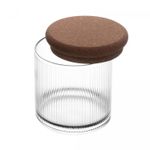Porta-Mantimento-de-Vidro-Borossilicato-com-Tampa-Rolha-Essencia-450ml-Lyor