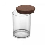 Porta-Mantimento-de-Vidro-Borossilicato-com-Tampa-Rolha-Essencia-850ml-Lyor
