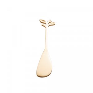 Conjunto 4 Espátulas de Aço Inox Leaves Dourado - Lyor