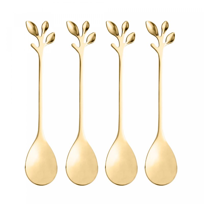 Conjunto-4-Colheres-de-Cha-de-Aco-Inox-Leaves-Dourado-Lyor