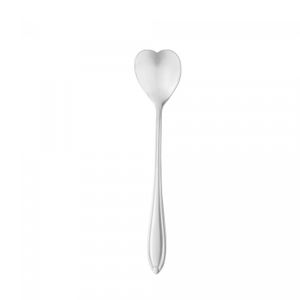 Conjunto 4 Colheres de Chá de Aço Inox Heart Prata - Lyor