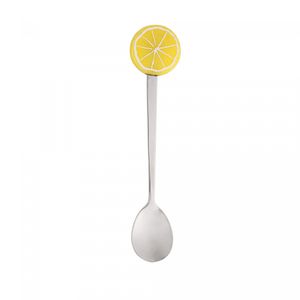 Conjunto 4 Colheres de Chá de Aço Inox Fruit Prata - Lyor