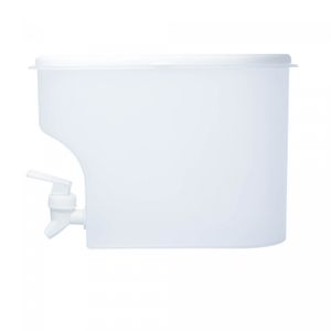 Dispenser de Plástico com Tampa e Torneira Branco 2,850L - Lyor