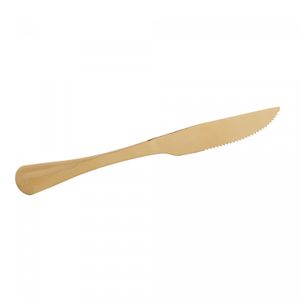 Conjunto 6 Talheres para 2 Pessoas de Aço Inox Positano Dourado - Lyor