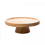 Prato-para-Bolo-de-Bambu-com-Pe-18cm-x-6cm-Lyor