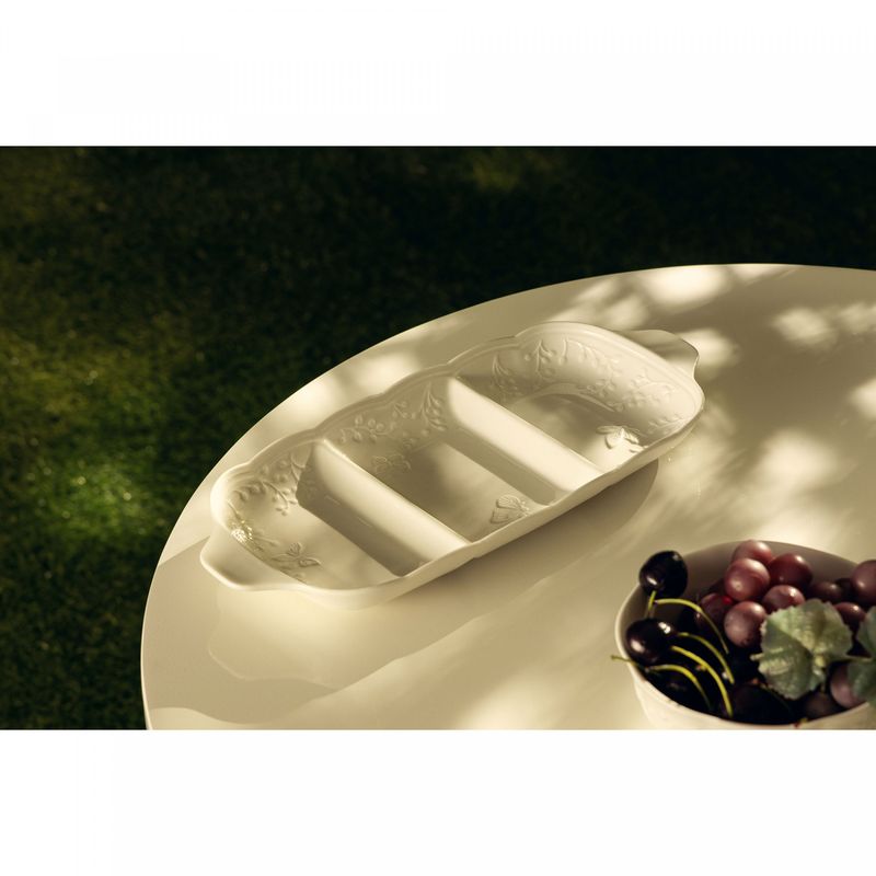 Petisqueira-de-Porcelana-New-Bone-com-3-Divisorias-Butterfly-Flower-34cm-x-145cm-x-35cm-Lyor