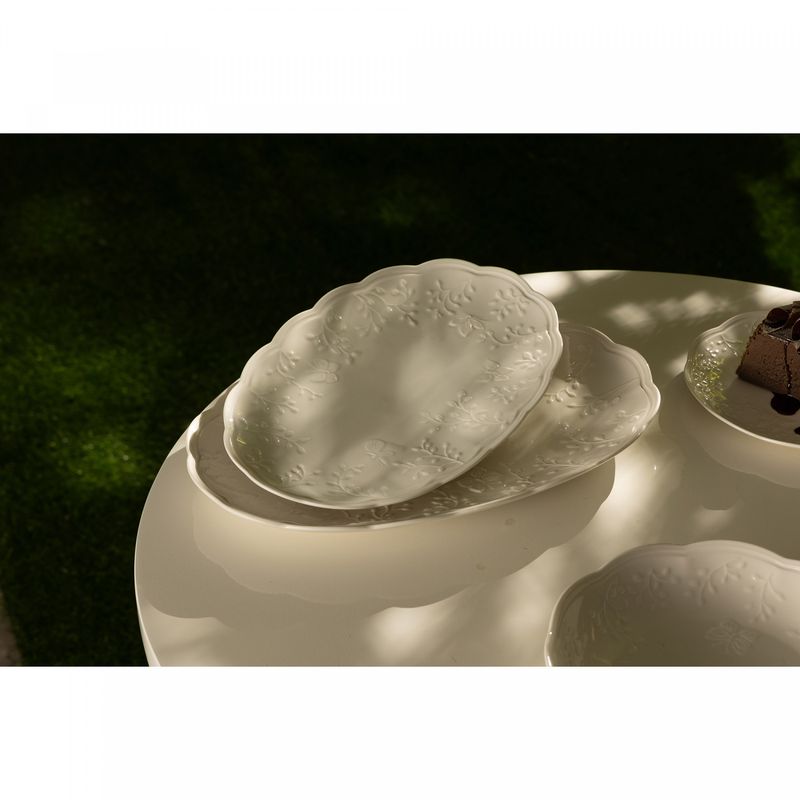 Travessa-de-Porcelana-New-Bone-Butterfly-Flower-365cm-x-24cm-x-3cm-Lyor