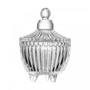 Potiche de Cristal com Pé Carrossel 6,5cm x 6,5cm x 10cm - Lyor
