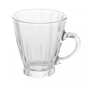 Conjunto 4 Xícaras para Café de Vidro Radial 160ml - Lyor