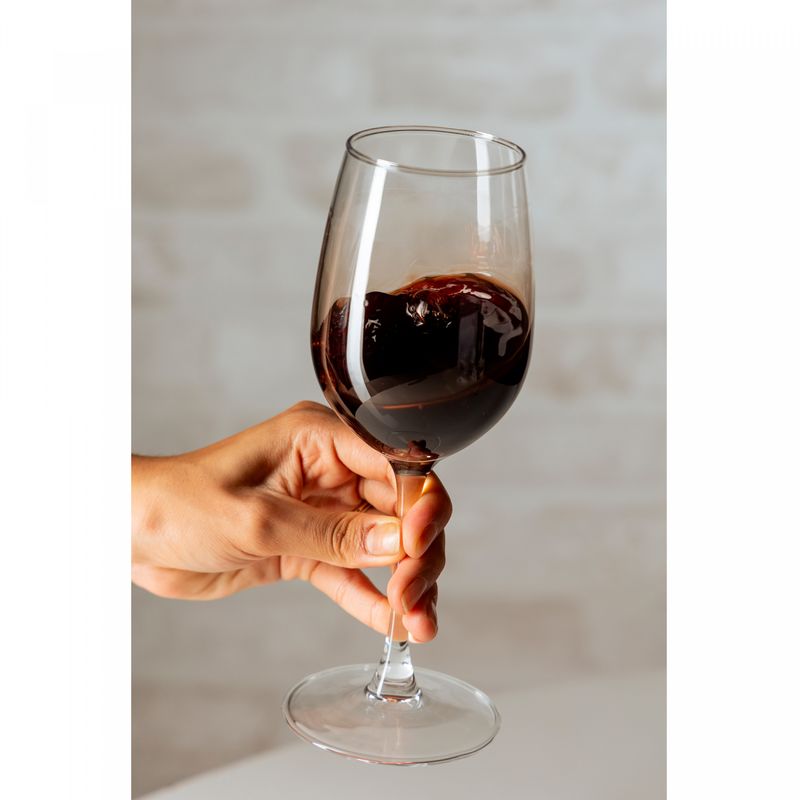 Taca-para-Vinho-de-Vidro-Gourmet-420ml-Lyor