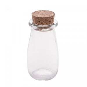 Porta Mantimento Mini de Vidro com Rolha 100ml- Lyor