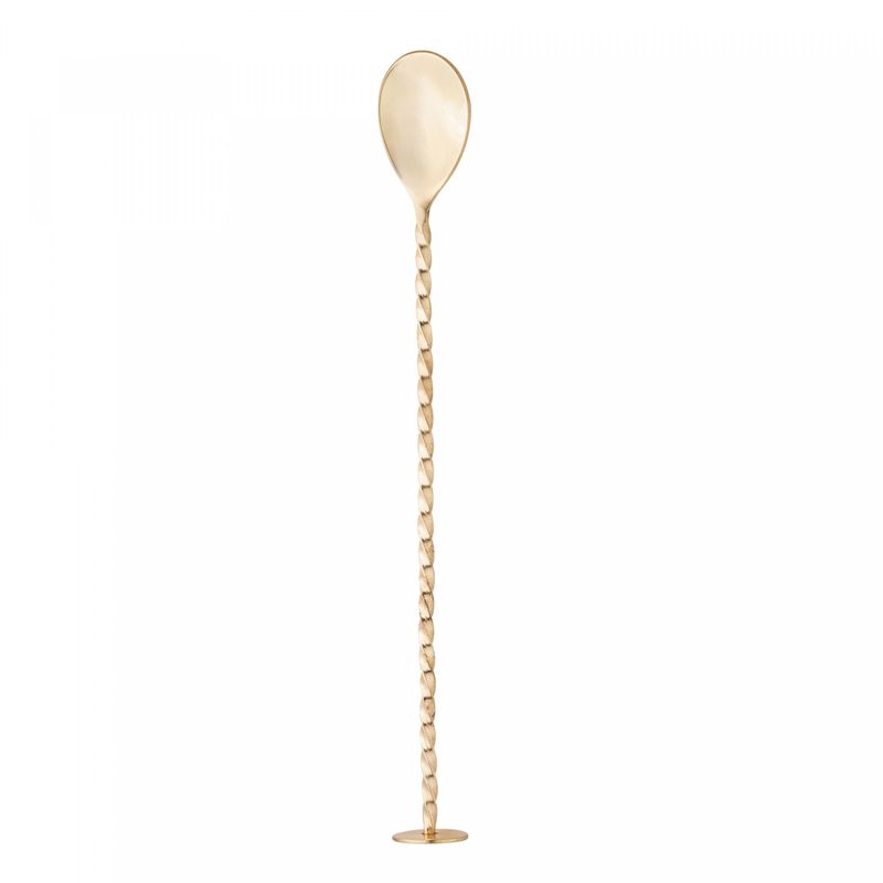 Colher-Bailarina-de-Aco-Inox-Tress-Dourado-26cm-Lyor