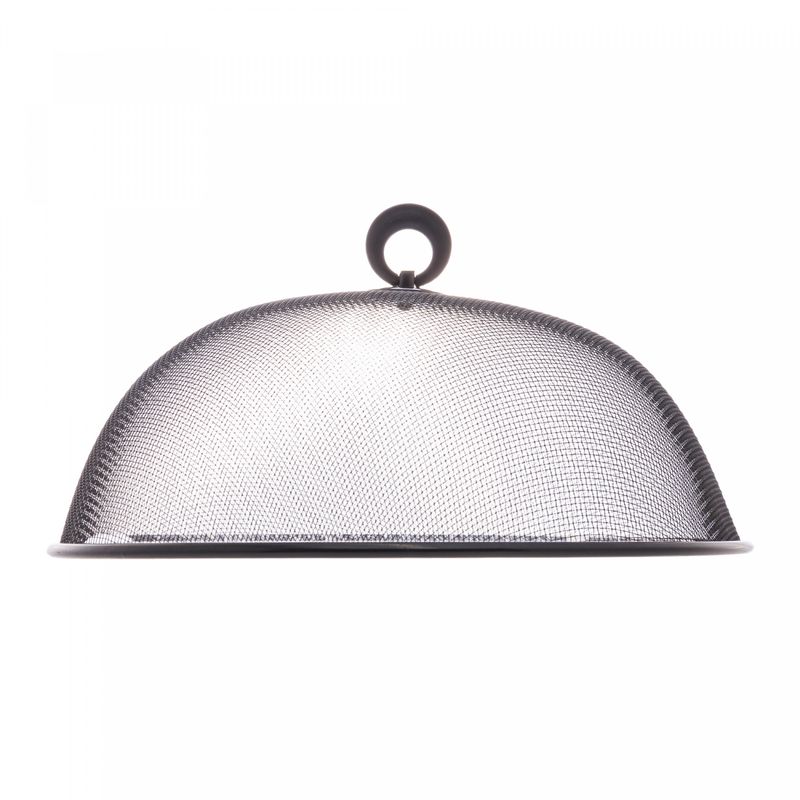 Tela-Protetora-para-Alimentos-de-Metal-Revestida-com-Plastico-Preta-30cm-x-12cm-Lyor