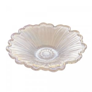Mini Petisqueira de Vidro Margarida Rainbow Metalizado 13cm x 3cm - Lyor