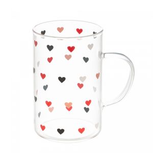 Caneca de Vidro Borossilicato Resistente ao Calor Love 280ml - Lyor