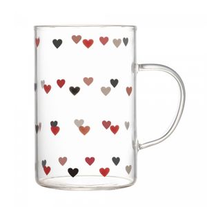 Caneca de Vidro Borossilicato Resistente ao Calor Love 280ml - Lyor