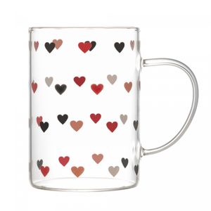 Caneca de Vidro Borossilicato Resistente ao Calor Love 200ml - Lyor