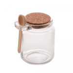 Porta-Tempero-de-Vidro-com-Colher-de-Bambu-e-Tampa-Rolha-240ml-Lyor