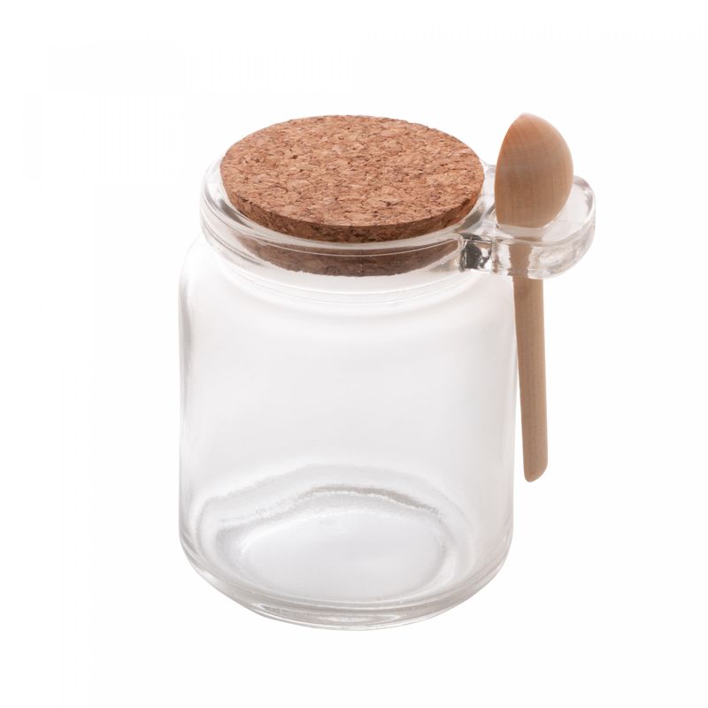 Porta-Tempero-de-Vidro-com-Colher-de-Bambu-e-Tampa-Rolha-240ml-Lyor