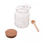 Porta-Tempero-de-Vidro-com-Colher-de-Bambu-e-Tampa-Rolha-240ml-Lyor