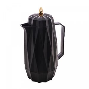 Garrafa Térmica de Plástico Diamond Preta 1L - Lyor