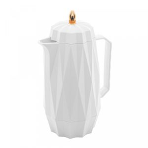 Garrafa Térmica de Plástico Diamond Branca 1L - Lyor
