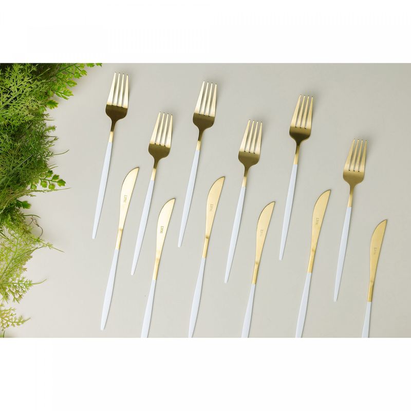 Conjunto-6-Colheres-para-Mesa-de-Aco-Inox-com-Cabo-em-Plastico-Bambu-Dourado-20cm-Lyor