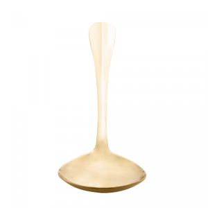 Colher para Servir de Aço Inox Positano Dourada 26cm- Lyor