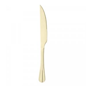 Faca para Assado de Aço Inox Positano Dourada 28,5cm - Lyor