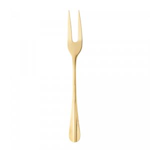 Garfo para Assado de Aço Inox Positano Dourado 28cm - Lyor