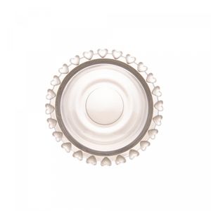Açucareiro de Cristal com Colher Coração 9,5cm x 12cm- Lyor