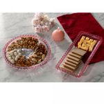 Travessa-Retangular-de-Cristal-Coracao-Borda-Rosa-30cm-x-13cm-x-3cm-Lyor