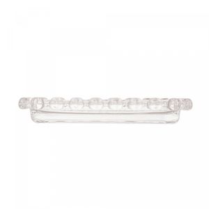 Mini Travessa Retangular de Cristal Coração 10,5cm x 6,5cm x 1,5cm - Lyor
