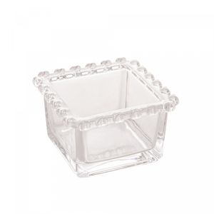 Bowl Quadrado de Cristal Coração 8,5cm x 8,5cm x 5cm - Lyor