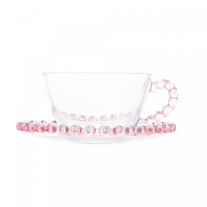 Xicara-de-Cha-de-Cristal-com-Pires-Coracao-Borda-Rosa-170ml-Lyor