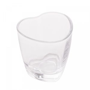 Copo de Shot de Vidro Coração 50ml - Lyor