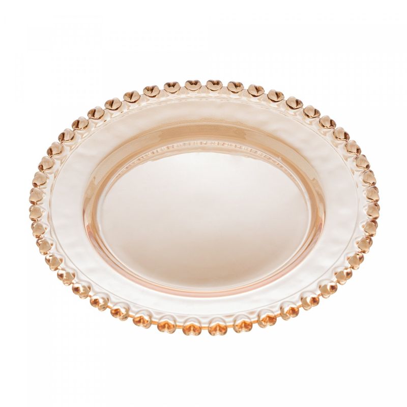 Prato-para-Sobremesa-de-Cristal-Coracao-Ambar-Metalizado-20cm-Lyor