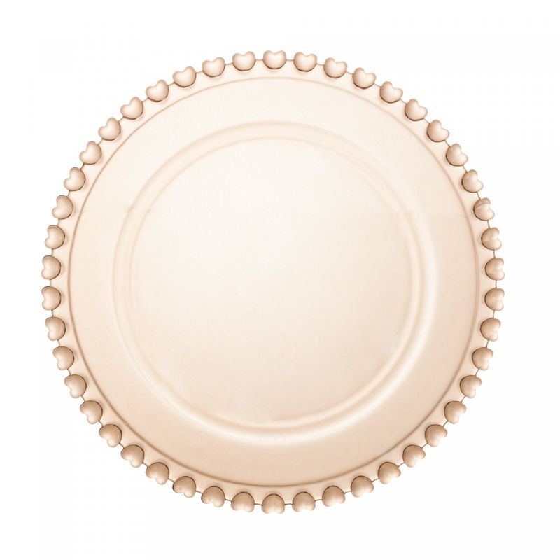 Prato-para-Sobremesa-de-Cristal-Coracao-Ambar-Metalizado-20cm-Lyor
