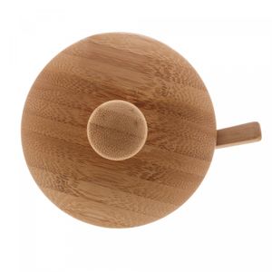Açucareiro de Bambu com Colher Verona 8cm x 7,5cm - Lyor