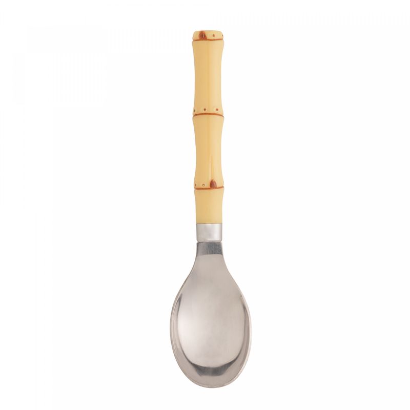 Colher-para-Sorvete-de-Aco-Inox-com-Cabo-em-Plastico-Bambu-Natural-175cm-Lyor