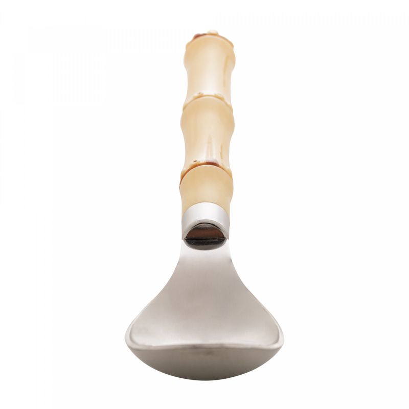 Colher-para-Sorvete-de-Aco-Inox-com-Cabo-em-Plastico-Bambu-Natural-175cm-Lyor