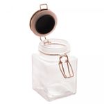 Pote-Hermetico-de-Vidro-com-Tampa-em-Metal-Geometrico-Rose-370ml-Lyor