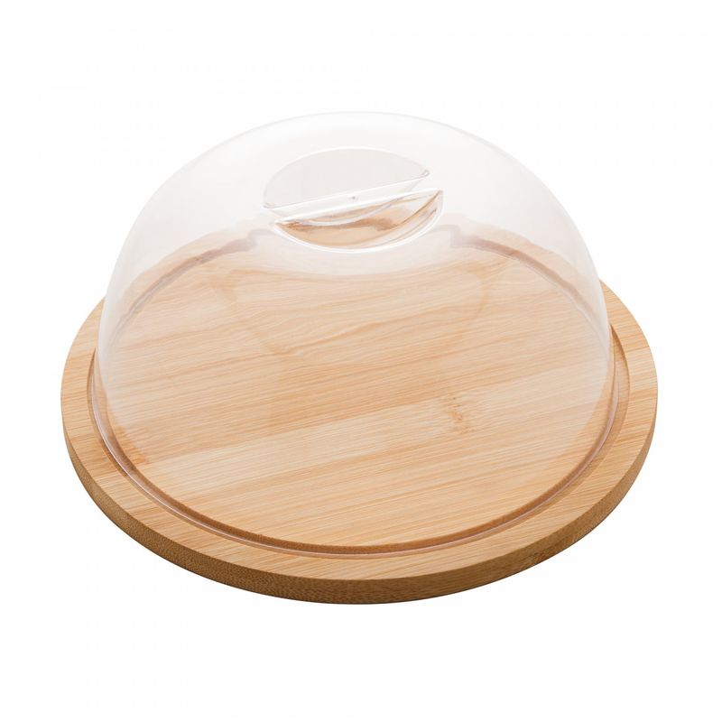 Prato-para-Queijo-de-Bambu-com-Tampa-em-Plastico-185cm-x-185cm-x-8cm-Lyor