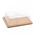 Prato-para-Queijo-de-Bambu-com-Tampa-em-Plastico-24cm-x-185cm-x-75cm-Lyor