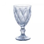 Conjunto-6-Tacas-de-Agua-de-Vidro-Diamond-Azul-Metalizado-325ml-Lyor