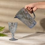 Conjunto-6-Tacas-de-Agua-de-Vidro-Diamond-Azul-Metalizado-325ml-Lyor